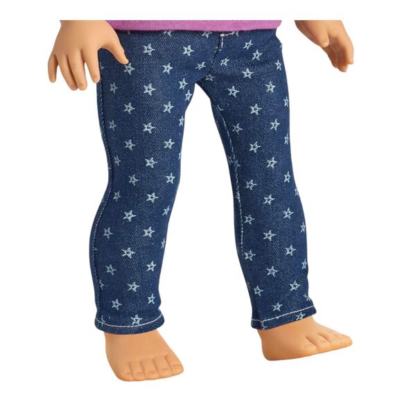 American Girl Doll NFL Indianapolis COLTS TEE + STARRY JEGGINGS Football Outfit! - Picture 10 of 13